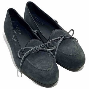 Frette By Harrys London EU 40, US 9 Gray Suede Shoes Drivers Loafer Apron Toe